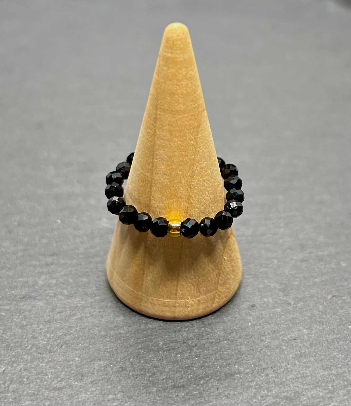 Schwarzer Turmalin Ring