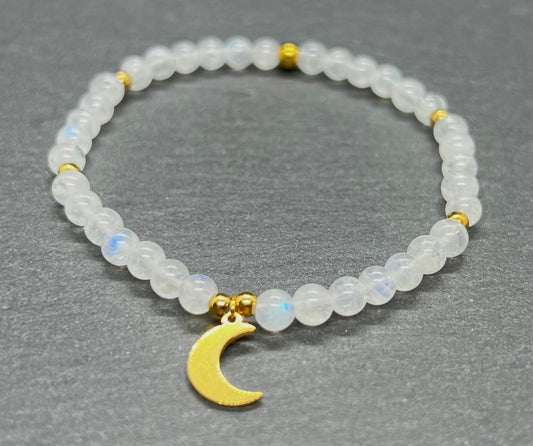 Weißer Labradorit Armband